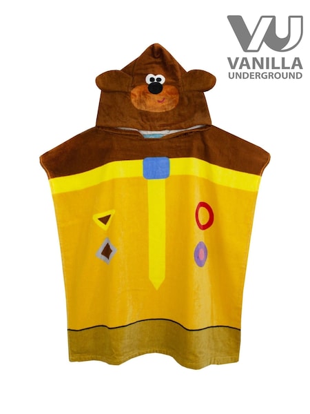 Vanilla Underground Yellow Hey Duggee 100% Cotton Character Towel Poncho (640650) | £18