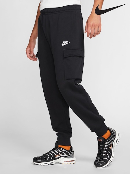 Nike Black Club Cargo Joggers (640740) | £55
