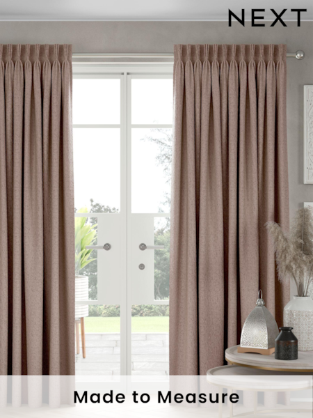 Mink Brown Chenille Made To Measure Curtains (641667) | £100