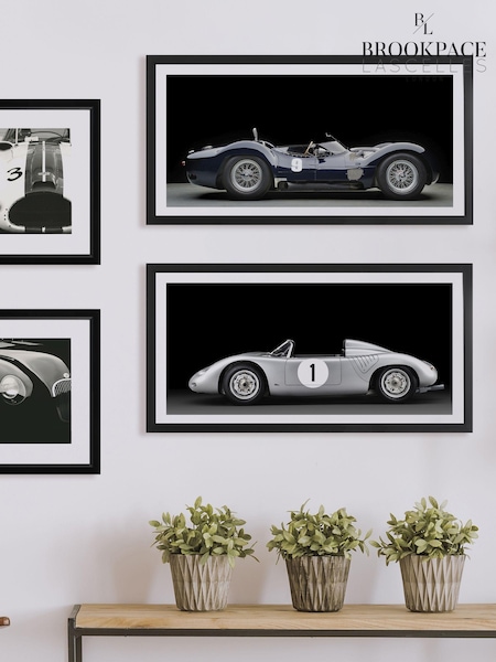 Brookpace Lascelles Silver Porsche 718 RSK Artwork In Matt Black Frame (642319) | £177