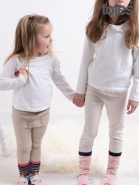 Totes Pink Toasties Childrens Original 2 Pack Socks (642338) | £5