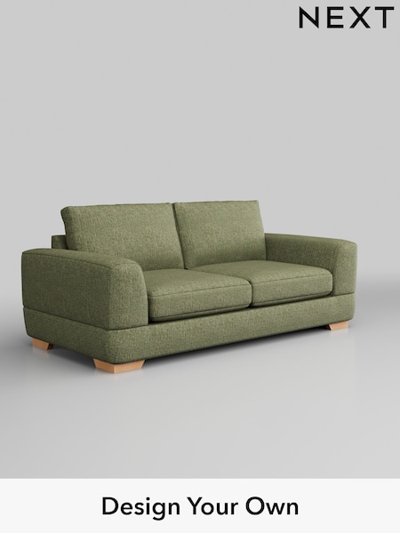 Chunky Boucle Easy Clean/Mid Green Clayton (642908) | £1,225