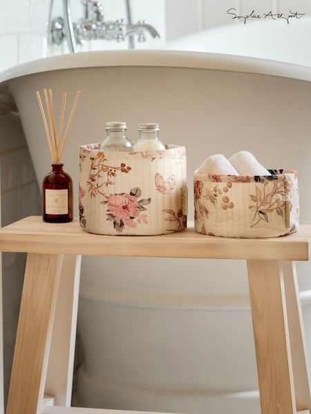 Sophie Allport Set Of 2 Vintage Rose Storage Basket