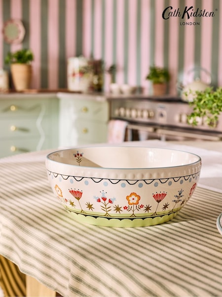 Cath Kidston Cream Painted Table Large Serving Bowl 26cm (644341) | £35
