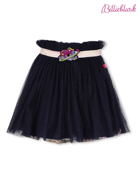 Blue - Billieblush Mesh Skirt