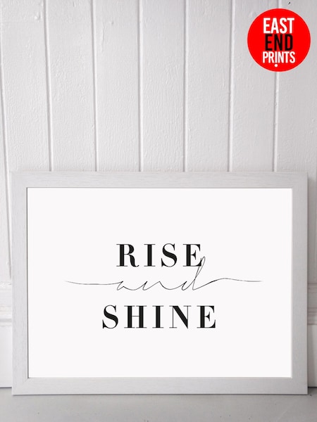 White Rise And Shine by Honeymoon Hotel Framed Print (645406) | £50 - £130