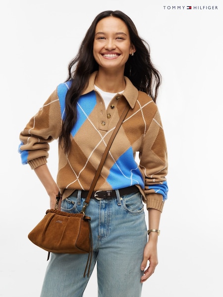 Brown - Tommy Hilfiger Soft Suede Cross-body Bag