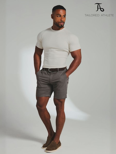 Cream - Regular Tailored Athlete Muscle Fit Textured Jersey T-shirt