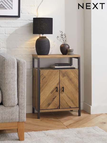 Dark Bronx Chevron Side Table (645975) | £125