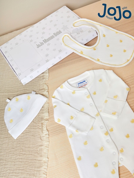 JoJo Maman Bébé Yellow 3-Piece Letter Box Gift Set (646172) | £32