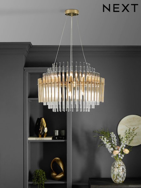 Brass Arundel 8 Light Chandelier Light (646199) | £275
