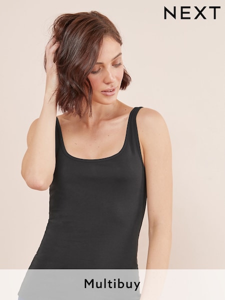 Black Thick Strap Vest (647897) | £7
