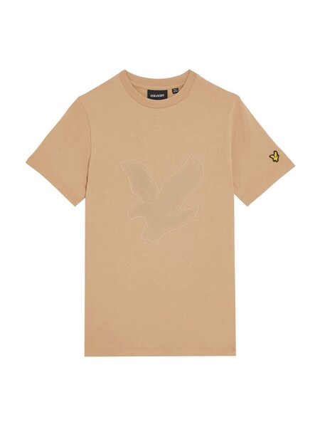 Lyle & Scott Sand Boys Large Eagle 100% Cotton T-Shirt (649570) | £14