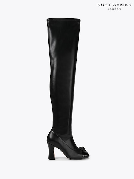 Black - Kurt Geiger London Belgravia Cap Over The Knee Boots