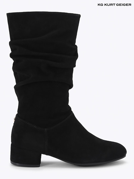 Black - Kg Kurt Geiger Tabina Slouch Mid Calf Boots