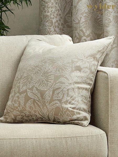 Wylder Nature Natural Bali Botanical Jacquard Cushion (650317) | £28