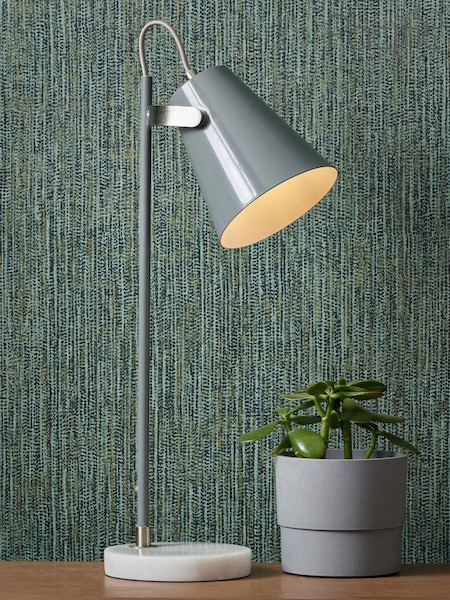 Pacific Grey Theia Task Table Lamp (651615) | £60