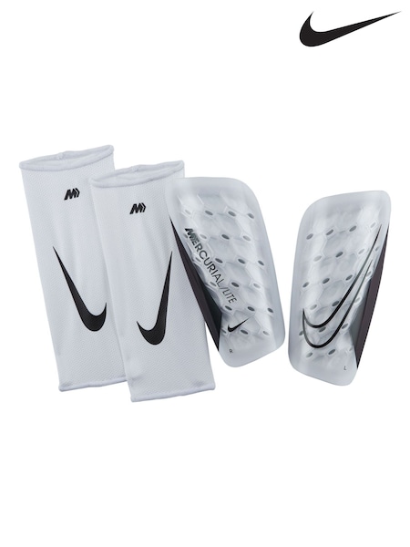 Nike White Mercurial Lite Football Shin Guards (651846) | £25