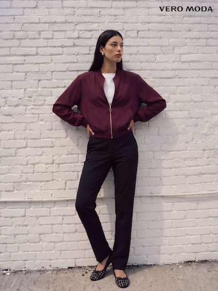 Red - Vero Moda Lightweight Bomber Jacket
