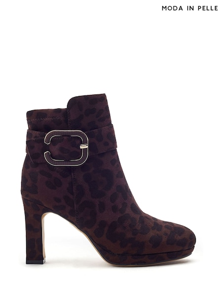 Animal - Moda In Pelle Poppina Large Buckle Trim Ankle Boots