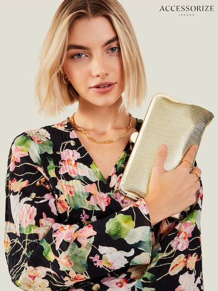 Accessorize Gold Clutch Bag (652834) | £28