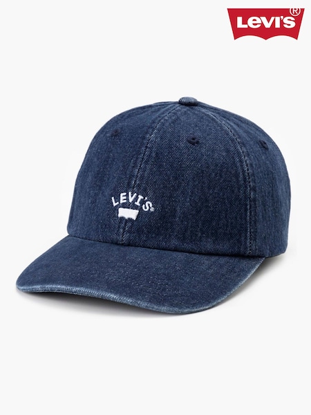 Levi's® Dark Blue Batwing Logo 100% Cotton Cap (653731) | £30