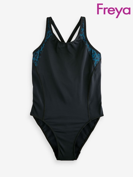 Freya Freestyle Underwire Moulded Black Swimsuit (653775) | £69