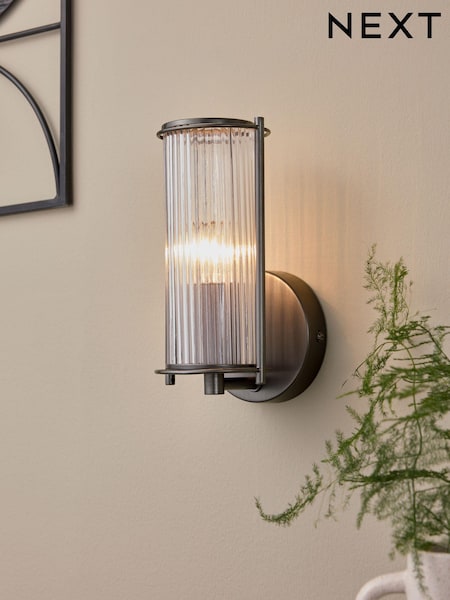 Pewter Grey Hertford Wall Light (655439) | £38