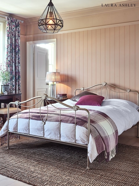 Laura Ashley Plaster Pink Chalford Wood Panelling A4 Wallpaper Sample (655681) | £1