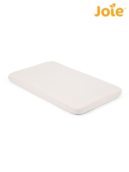 Joie White Moonbeam Roomie Glide Cotton Fitted Sheet (655917) | £20