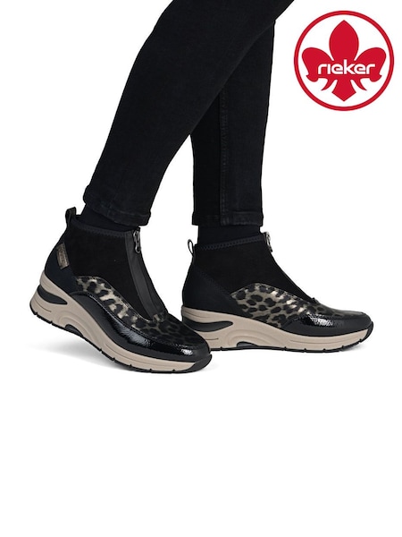 Black - Rieker Rieker Boots Zipper