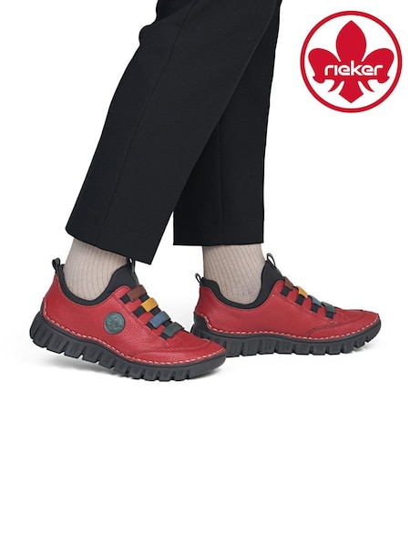 Red - Rieker Elasticated Shoes