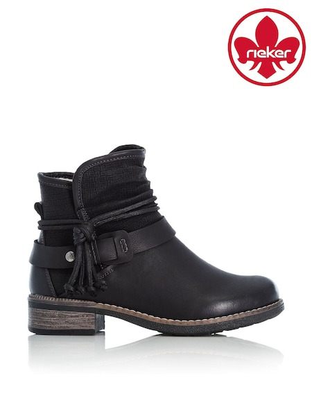 Black - Rieker Rieker Inside Zip Boots