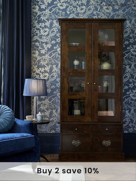 Laura Ashley Dark Chestnut Garrat 2 Door 4 Drawer Display Unit (656716) | £1,195