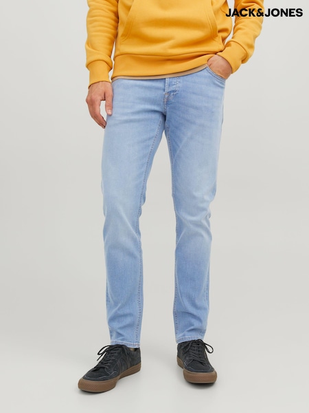JACK & JONES Blue Chrome Glenn Slim Fit Jeans (657048) | £27