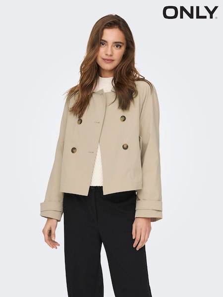 ONLY Cream Short Trench Coat (657118) | £45