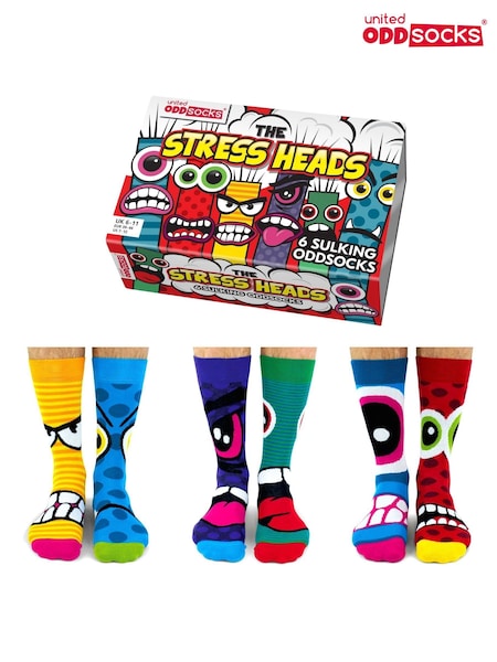United Odd Socks Multi Stress Heads Stress Heads Socks (657668) | £16
