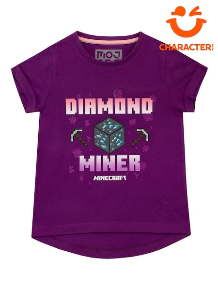 Character Purple Minecraft 100% Cotton T-Shirt (658852) | £13