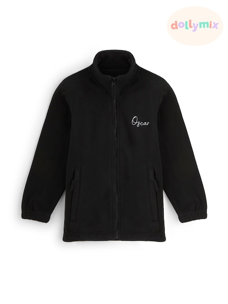 Black - Embroidered Name Fleece By Dollymix