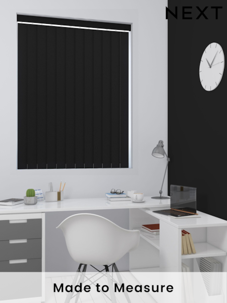 Black Waterproof Made To Measure Vertical Blind (659856) | £47