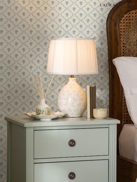 Laura Ashley Seaspray Blue Kate 10M Wallpaper (661690) | £48