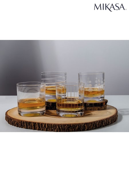 Mikasa Set of 4 Clear Cheers Tumbler Glasses (661789) | £24