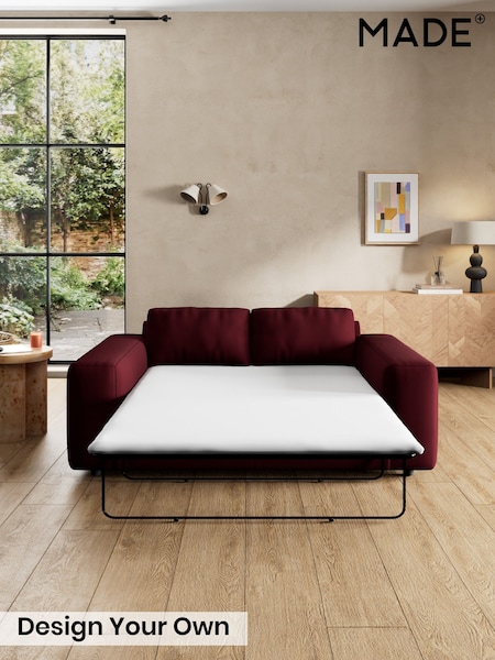 Matt Velvet Easy Clean/Deep Burgundy Red - Alec By Made