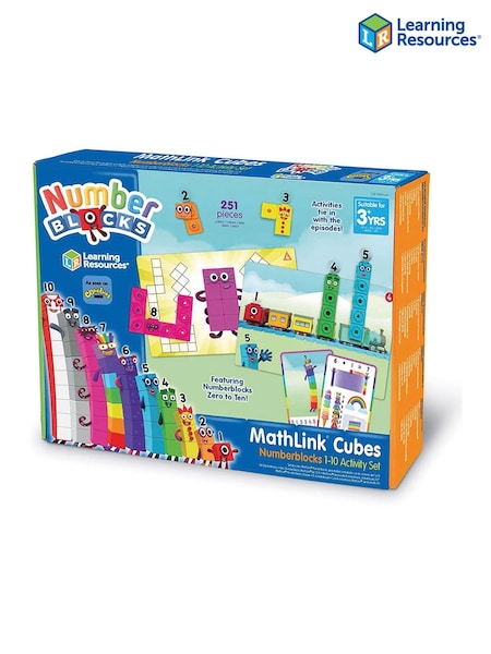 Learning Resources Mathlink Cubes Numberblocks 1-10 Activity Set