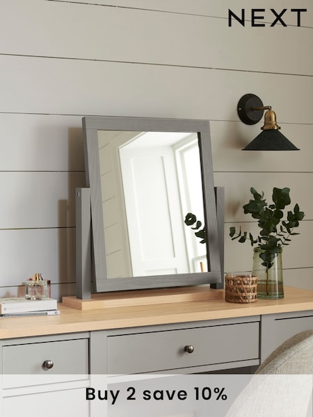 Dove Grey Malvern Paint Effect Dressing Table Mirror (663202) | £75