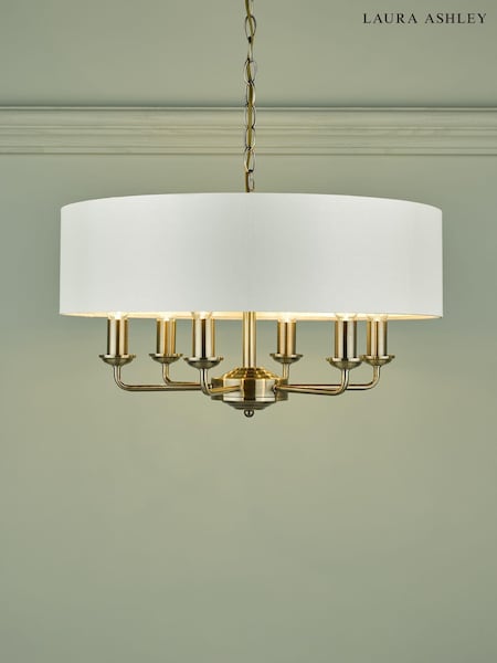 Laura Ashley Brass Sorrento Large Ceiling Light (663364) | £230