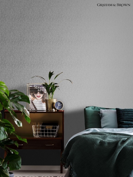 Light Grey Boutique Marquise Plain 10M Wallpaper (664444) | £27