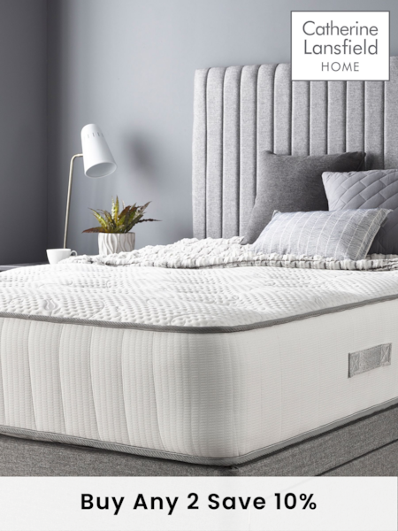 Catherine Lansfield White Cashmere 1000 Pocket Mattress (664473) | £536 - £903