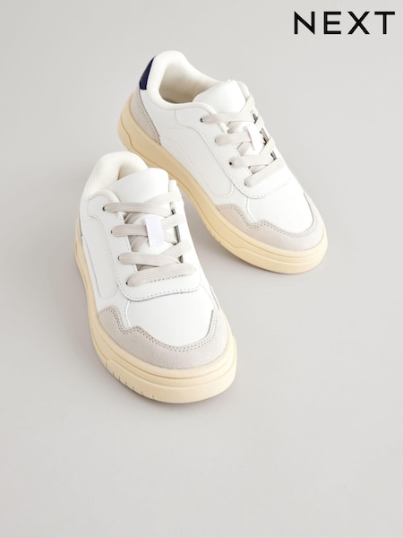 White Retro Sole Trainers (664895) | £24 - £31