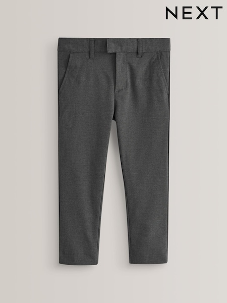Grey Plus Waist School Formal Stretch Skinny Trousers (3-17yrs) (665410) | £8 - £16